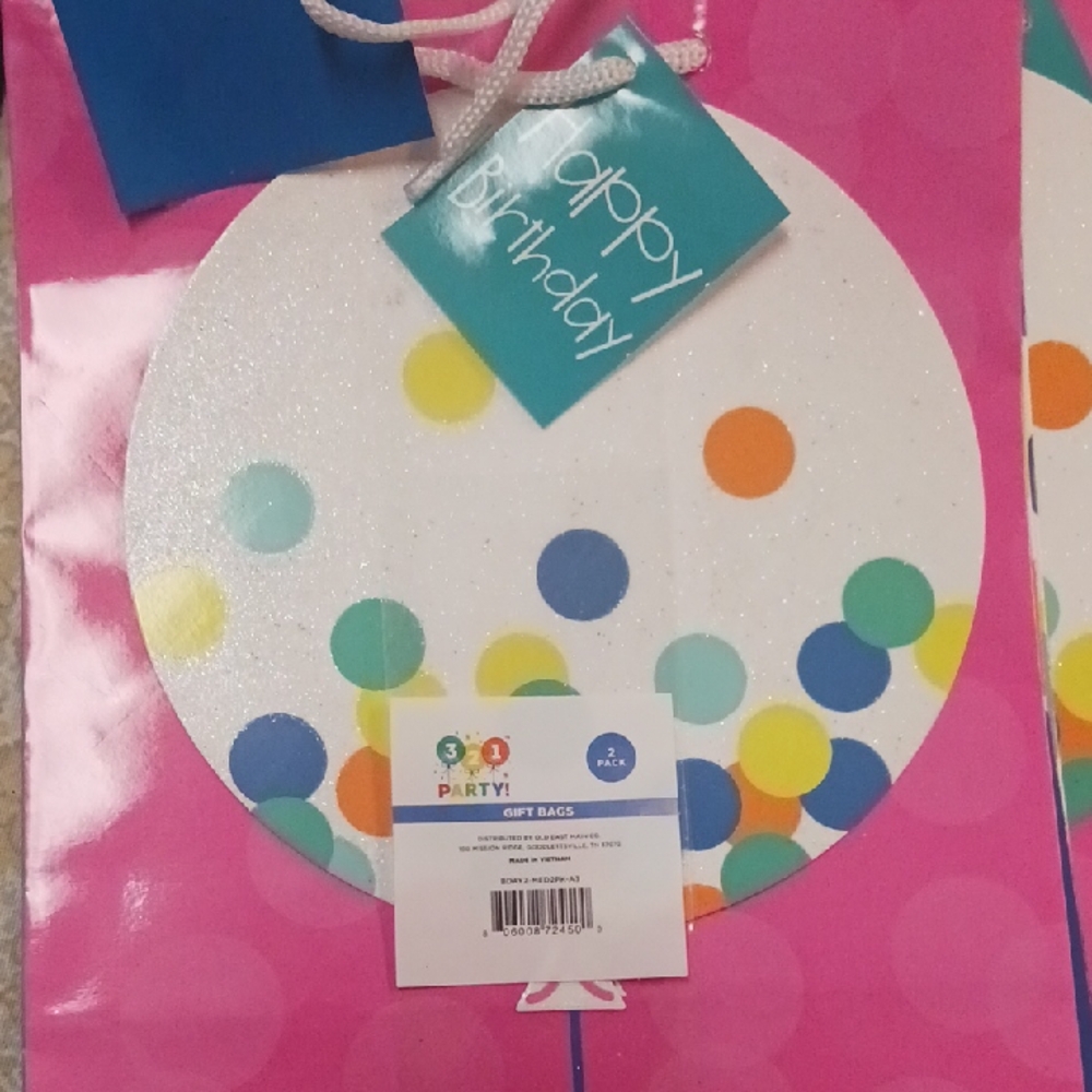 Colorful Birthday Gift Bag by